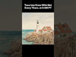 Last Week On Draw With Me: Lighthouse #sbsdrawwithme
