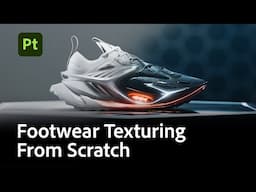 Footwear Texturing from Start to Finish – Live Tutorial in Substance 3D Painter | Adobe Substance 3D