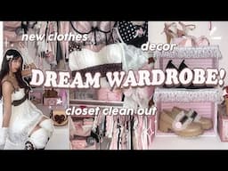 DREAM WARDROBE 🎀🐇 closet organization, new clothes, room decor, hime style ୨୧