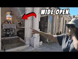 Abandoned, No Door, Just Two Coffins Inside!!