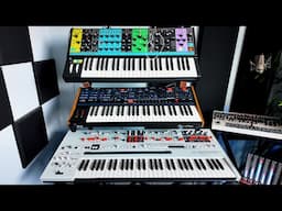 Moog Matriarch, Super Gemini & OB-6 - cinematic synth performance