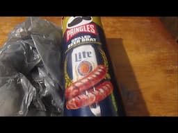 Pringles Miller Lite Grilled Beer Brat Potato Crisps #pringles #millerlite #grilled #beerbrat