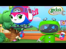 Green Mech to the Rescue! 🚁💚 | Gecko's Garage 🚚 | Cartoons For Kids | Toddler Fun Learning