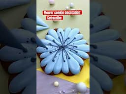 Flower cookie decoration #royalicing #satisfying #shorts #fyp #fypviral #viralvideos #tiktok #food