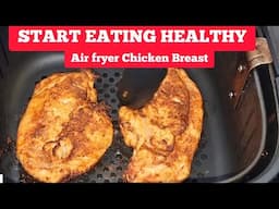 2 SUPER HEALTHY AIR FRYER CHICKEN BREAST RECIPE. WITH ZERO TO LITTLE OIL NEEDED. AIR FRIED CHICKEN.
