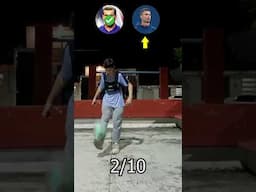 Ronaldo vs Zidane | Challenge ⚽ #challenge #shorts