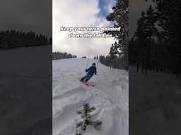 I see a lot of this in beginner skiers when they are nervous about the snow conditions…