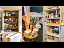 Small kitchen makeover ideas. Small kitchen organization ideas. #kitchen #homedecor #interiordesign