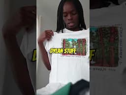 Headache kicking in. Sorting Dylan's clothes.