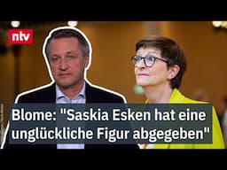 "Saskia Esken hat eine unglückliche Figur abgegeben": Blome sieht Verunsicherung in SPD