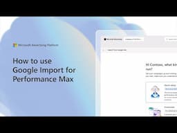 How to use Google Import for Performance Max