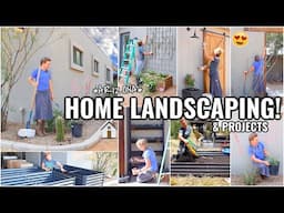 HOME LANDSCAPING & OUTDOOR PROJECT IDEAS!!😍 LANDSCAPE WITH ME | ARIZONA FIXER UPPER