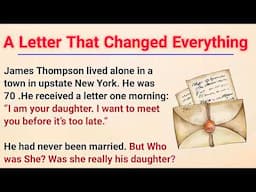 Learn English Through Story Level 3 | Graded Reader |English Story |A Letter That Changed Everything