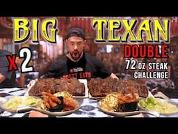 No Man Has Ever Done This... TWO 72oz Big Texan Steaks!