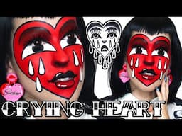 💔 CRYING HEART 💔 TATTOO INSPIRED MAKEUP LOOK