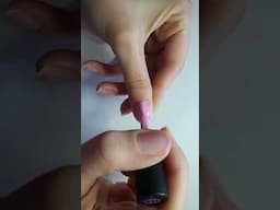 Baby pink nail polish🌸