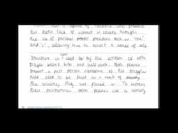Edexcel iGCSE Poetry Full Mark Comparative Answer