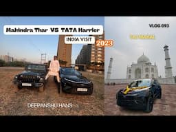 🔥 Tata Harrier 2024 Dark Edition – First Drive & Thar Comparison | 5K Subscribers | Deepanshu Hans