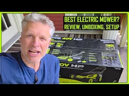 Great? Ryobi 40v 20" Electric Lawnmower Review Unboxing Setup