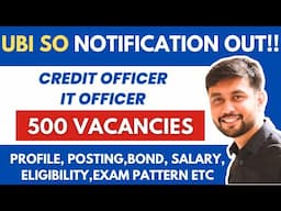 Union Bank of India Credit & IT Officer 2025 Job Reality:Salary,Bond,Posting,Profile,Eligibility etc