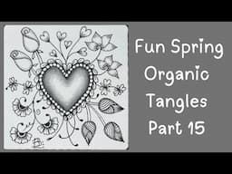 Springtime Organic Patterns Part 15 Mother’s Day Heart and Florals