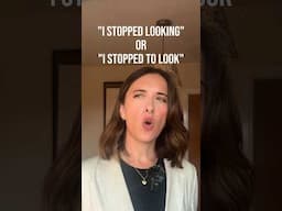 I stopped ‘to look’ or ‘looking’ 🤔 #english #learnenglish #englishgrammar #englishclass #esl #ielts