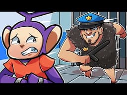 ESCAPE FROM GRUG PRISON! | Tinky Winky Plays: Roblox GRUG'S PRISON RUN