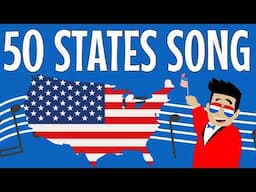 Learn the 50 States of America with the “Fifty States Song” - Gets fast!