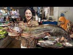 Market show: Have you seen this fish at your market? - Buy big river fish cook 2 recipes