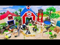 DIY Making Miniature Country Farm with Cow & Chicken Barns | Farm House | Catle Farm Diorama