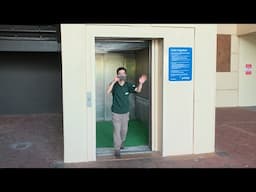 Raleigh, NC: Vintage Dover Impulse Elevator at Pleasant Valley Shopping center