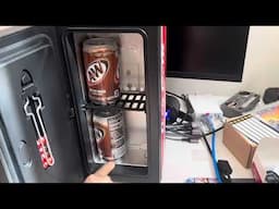 Coke mini fridge- After 8 hours test & door Coke”s can issues update .