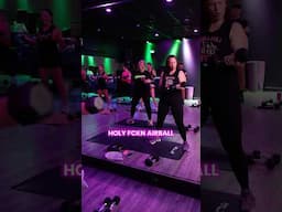 “All they do is dance?”HOLY. FCKN. AIR. BALL. #dancefitness #strengthtraining