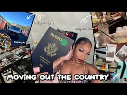 I’M LEAVING THE COUNTRY!?✈️…| Moving out my first Apartment 🥲Packing ,Going Away Dinner |Tymarrahgi💗
