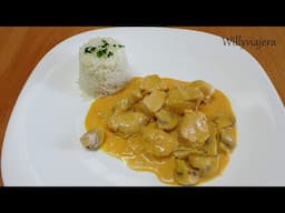 🔟POLLO 🐤CON SALSA STROGONOFF.