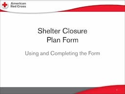 20  Shelter Closure Planning Tool