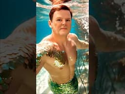 Splish Splash, Rob became a Merman 🧜‍♂️ #mermaid #mermaidtransformation #merman #splishsplash