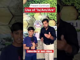 Use of is/am/are || in present continuous  #shortsfeed #viralvideo