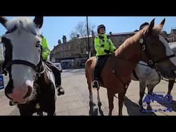 Mounted Unit on patrol in Bury #OpAVRO