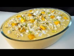 Mango Kheer Shadio wali -  Mango Rice Pudding Recipe with simple ingredients🙂