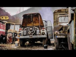 12.7L V8 Diesel Old 4x4 Truck – Cold Start After 7 Years