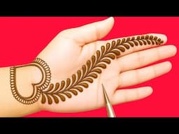 Eid special new mehndi design 2025 | front hand mehndi ka design | simple easy henna mehndi design