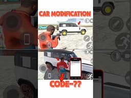 Car Modification Cheat Code 🤑|| TOP 3 SECRET CHEAT CODE in Indian Bike Driving 3d | #5  #shorts