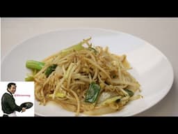 Flash fry bean sprouts