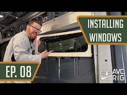 Installing Windows | AVC Shop Van 2025 Build EP. 8 | 2023 Ford Transit 148 LB | Camper Van
