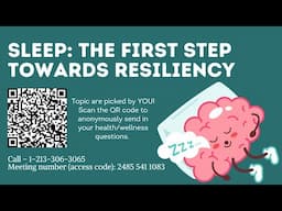 Walking Wednesday-Sleep Builds Resiliency