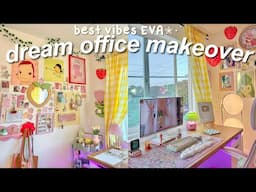 EXTREME ROOM MAKEOVER + tour! *cozy & colorful* desk setup, organization, diy decor✨🍄