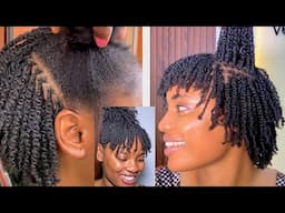 😱Viral Natural hair twist| How to make natural hair micro/mini twist and locs