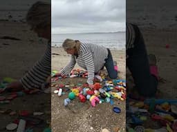 Thames Estuary Plastic Art #plasticpollution #riverthames