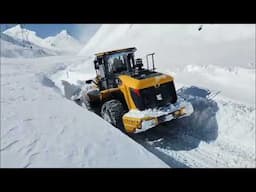 Snow clearance work is in full swing at Zojila